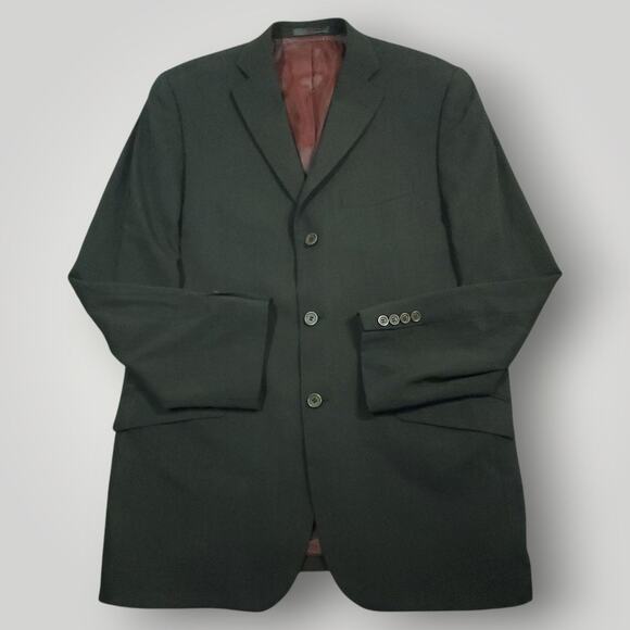 Ted Baker Endurance Blazer Sport Coat Mens 44R Slim Fit Wool Lightweight Black - Picture 1 of 9